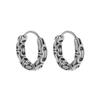 Retro Creative Chain Hoop Earrings Hypoallergenic Men's Earrings Personalized Punk Fashion Casual Accessories