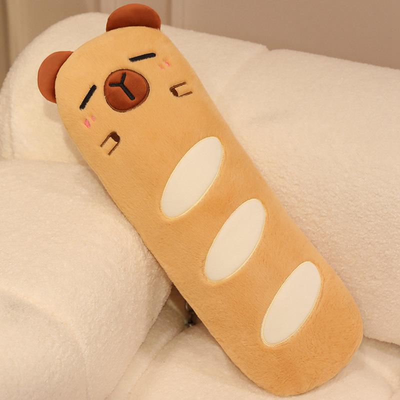 Creative Capybara Baguette Pillow Plush Toy Doll Kapibara Doll Home Pillow Muppet Doll