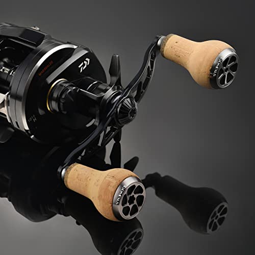 Gomexus C27 Reel Handle Knob, Replacement Cork 27mm Knob for Daiwa Type S and Shimano Type A Caldia Handles, Spinning and Baitcasting Reels, Bass Fish