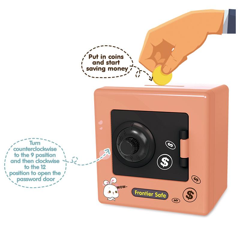 Mini Atm Money Box Creative Piggy Bank Simulation Password Digital Coins Cash Deposit Children Security Saving Safe Box Kid Gift