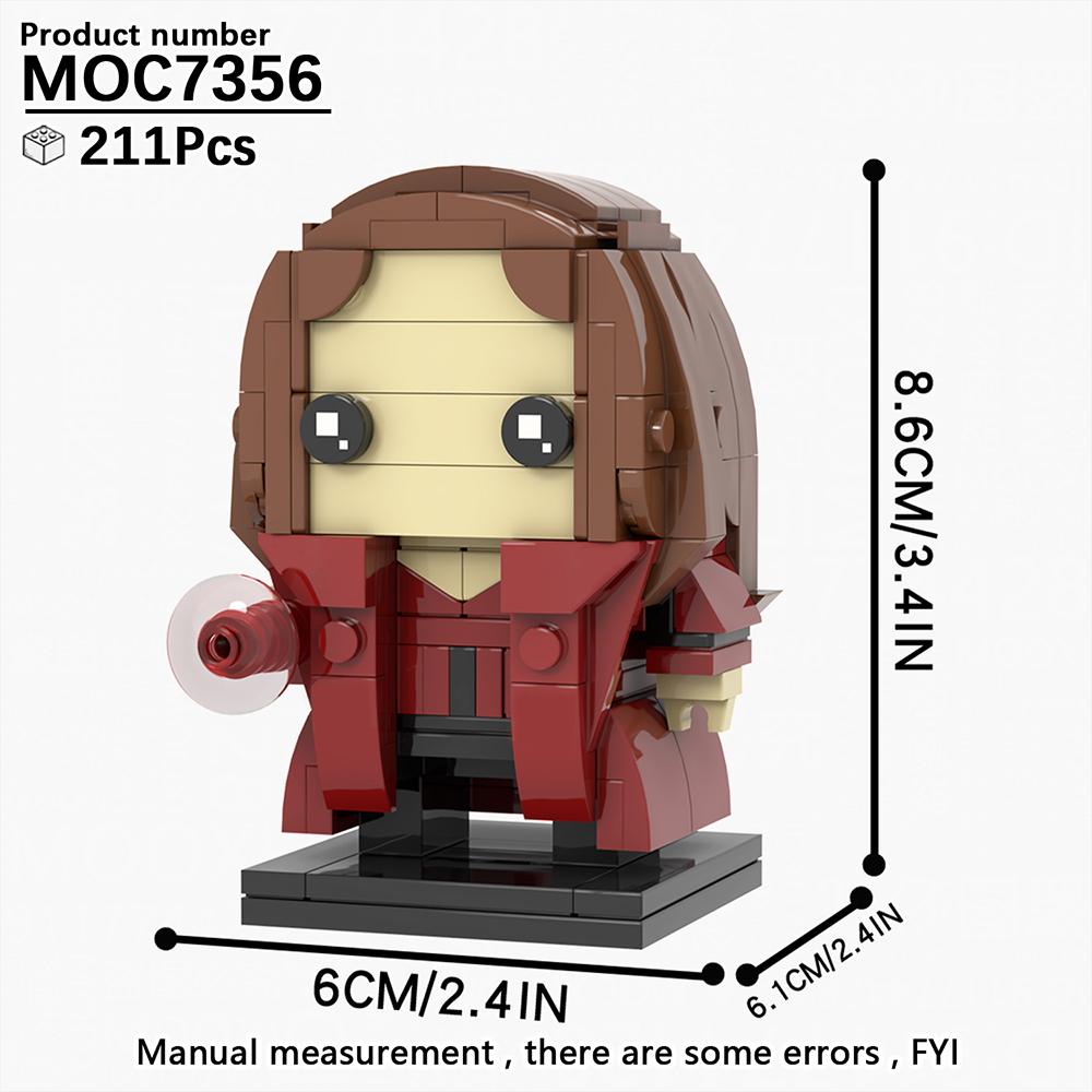 MOOXI Filmreihe MOC Steine Set Figur BrickHeadzed Modell DIY Bausteine Montessori Kinder Bildungsspielzeug Für Kinder Geschenk