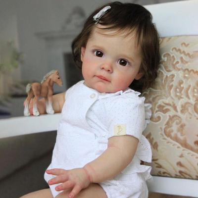 NPK 60cm Finished Reborn Toddler Girl Doll Maggi Cloth Body Doll