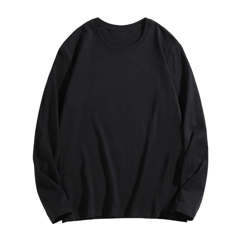 White bottoming shirt women's pure cotton top spring simple casual long-sleeved inner with front shoulder warm German velvet T-shirt