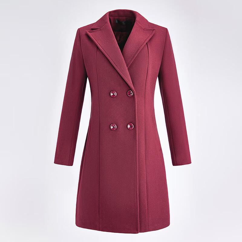 Women's Mid-Length Wool Blend Coat
