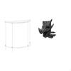 Clear Acrylic NightstandLayered Side Table End Bookend Shelves Statue Decorative Bookends for