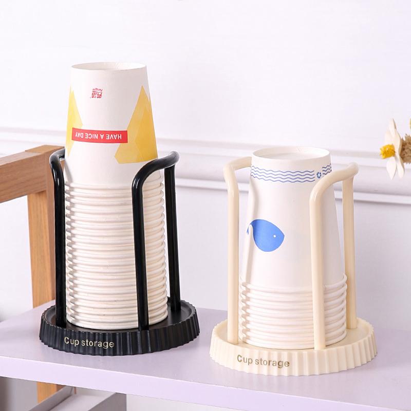 Supporto per bicchieri di carta, mensola, distributore di tazze da tè e acqua, espositore per tazze, organizer, forniture, strumento di archiviazione per l'organizzazione della casa