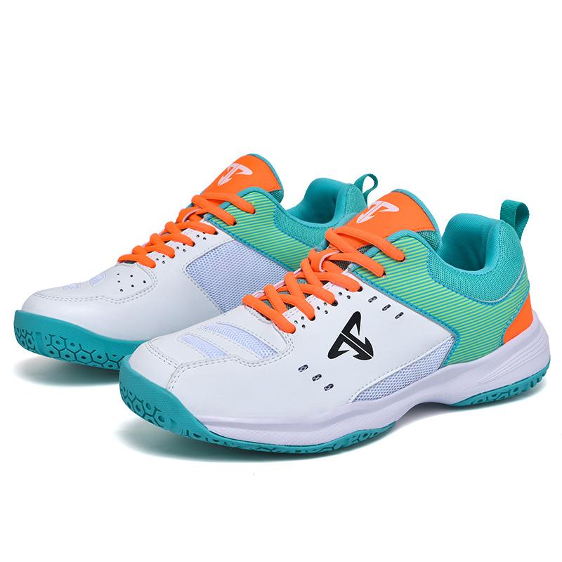 

Badminton shoes men s new shock absorption competition volleyball shoes women s lightweight anti-twist table tennis training shoes couple sports shoes 46
