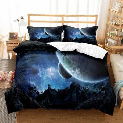 Space Galaxy Bedding Sets For Kids, 3D Print, Bed Room Set, 200x200,Luxury Comforter,Single,Double Duvet Cover Set For King Size