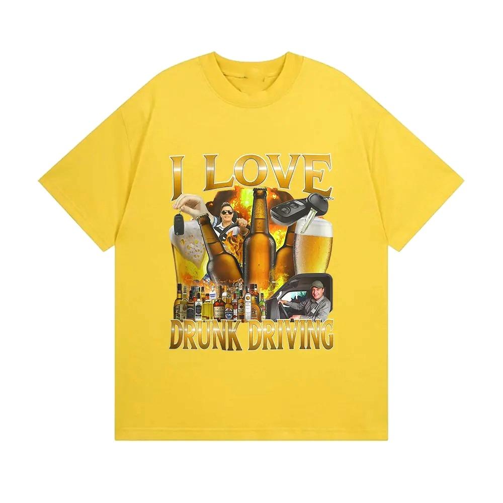 Funny Beer Lover Drinking Humor Present Meme Printed T-Shirt Women Fashion T Shirts Summer Round Neck Short Sleeve Clothing