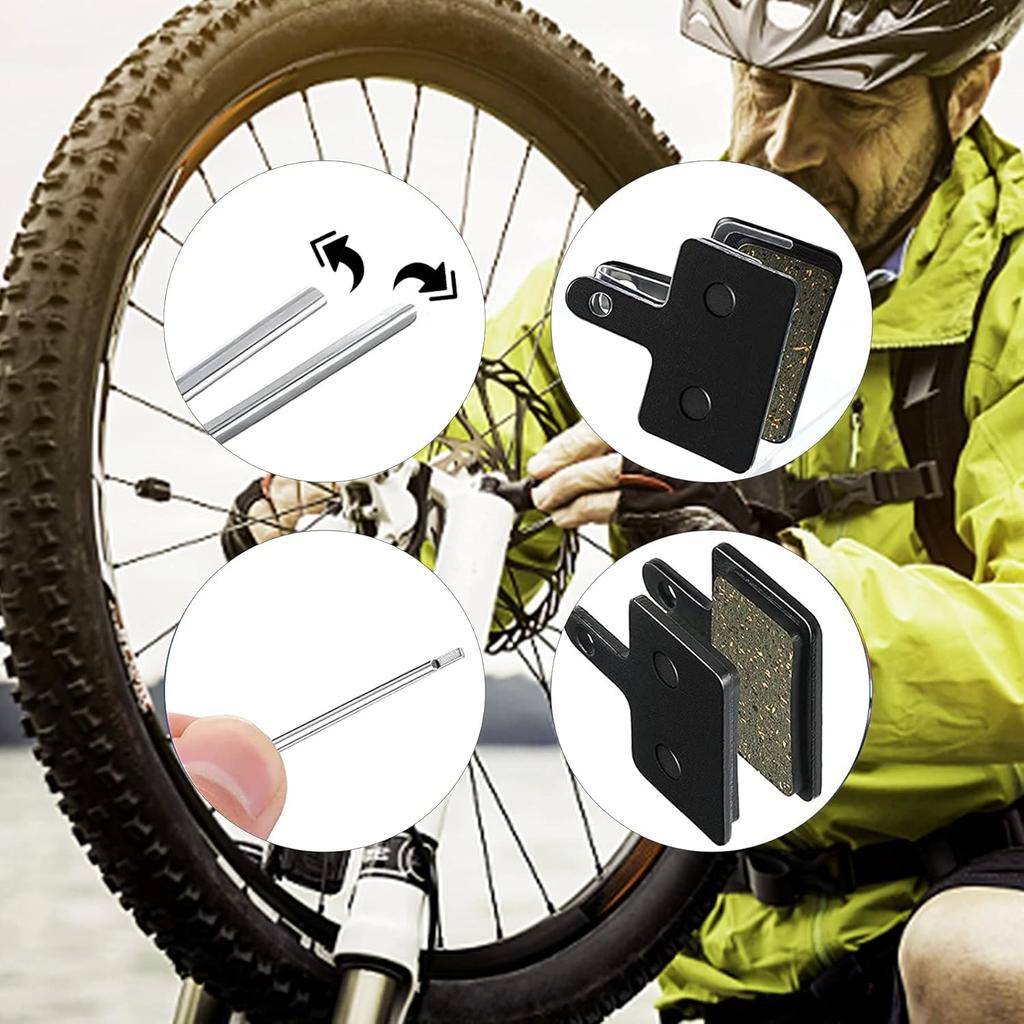 4 Pairs Bicycle Brake Pads, Brake Pads for B01s TRP Tektro Deore M315 M355 M365