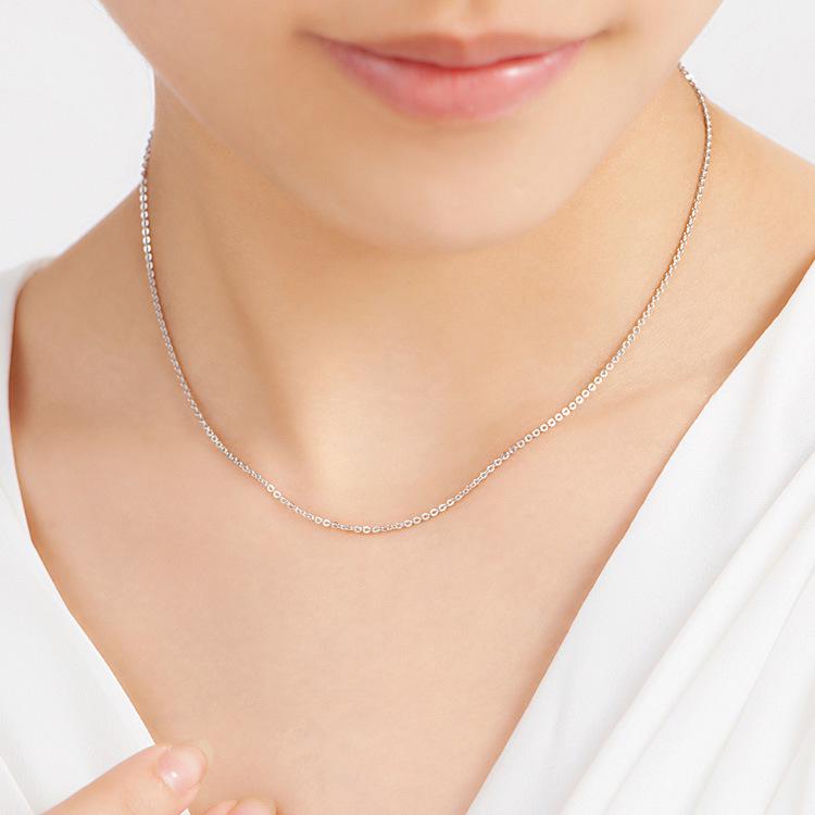 925 Sterling Silver Cross O-Chain Women's Necklace