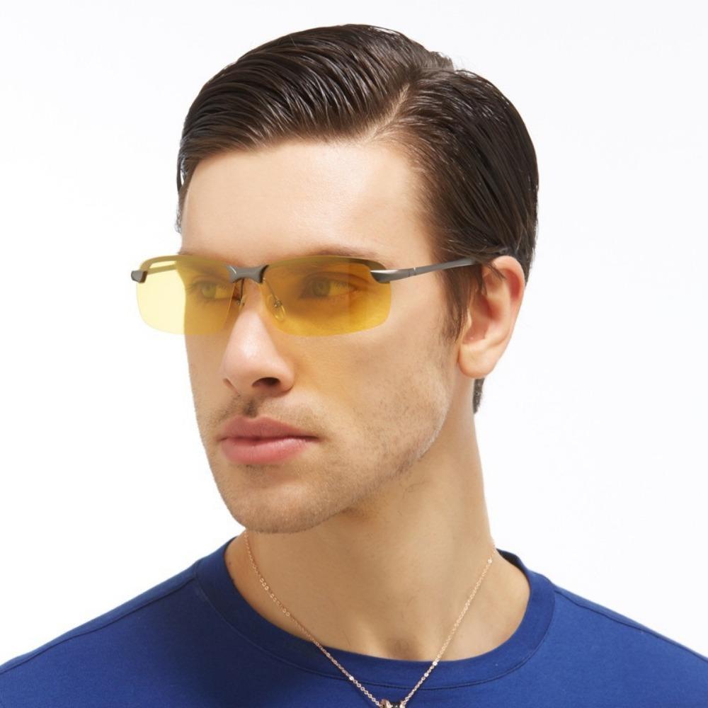 Aoron Night Vision Goggles for Driving, Night Vision Glasses for Drivers, Night Anti-glare Luminous Polarized Driving Glasses