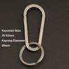 Multifunctional Titanium Alloy Key Rings Real EDC Tool  Male Creativity Gift