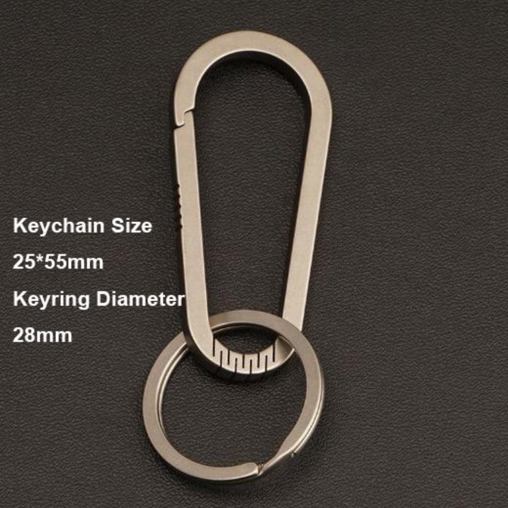 Multifunctional Titanium Alloy Key Rings Real EDC Tool  Male Creativity Gift