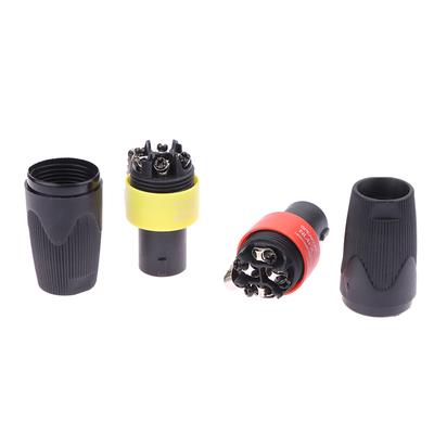 1Pcs 4-Pole 4Pin Nl4Fc Speaker Connector Ohm Plug Speaker Audio Cable Adapter Twist Lock 4 Pin Speakon Female Jack Accessories
