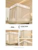Blackout Anti-Fall Mosquito Net for Beds - Baby-Safe, Warm Bedroom Yurt Tent 