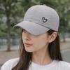 Solid Color Ponytail Baseball Cap Love Heart Snapback Hat Breathable Sunshade Sun Hat  Outdoor