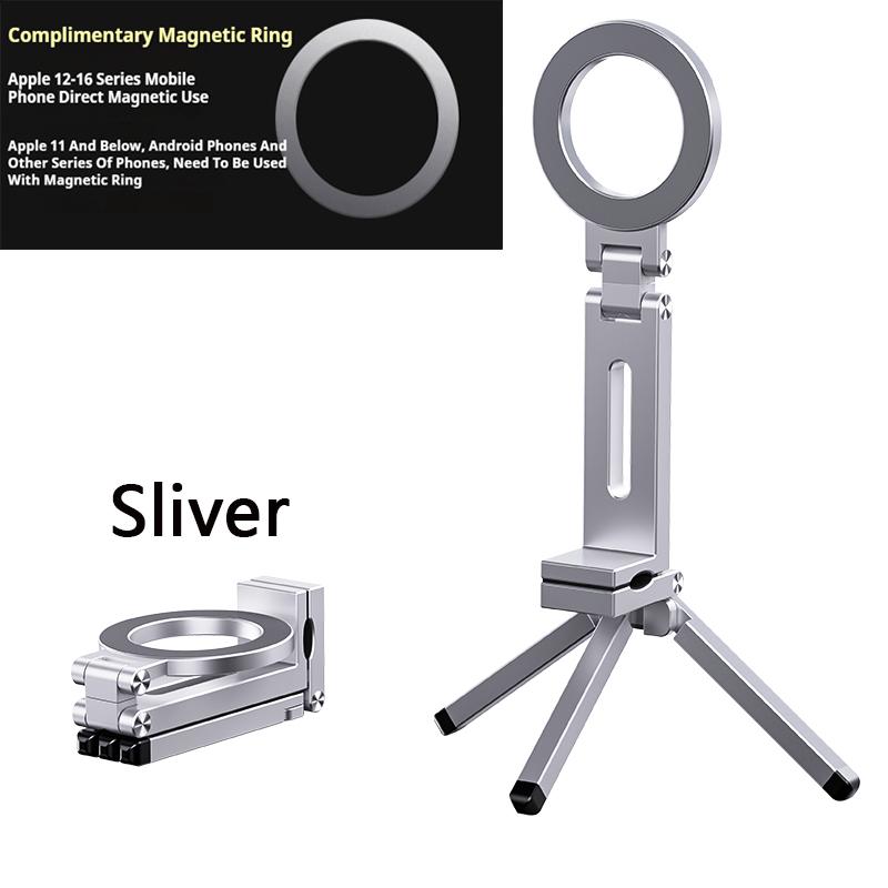 

Держатель для телефона Портативный Магнитный Металлический Вращающийся на 360° Складной Штатив для Путешествий на Самолете Автомобиля Прямого Эфира Настольный Красота Подставка для телефона