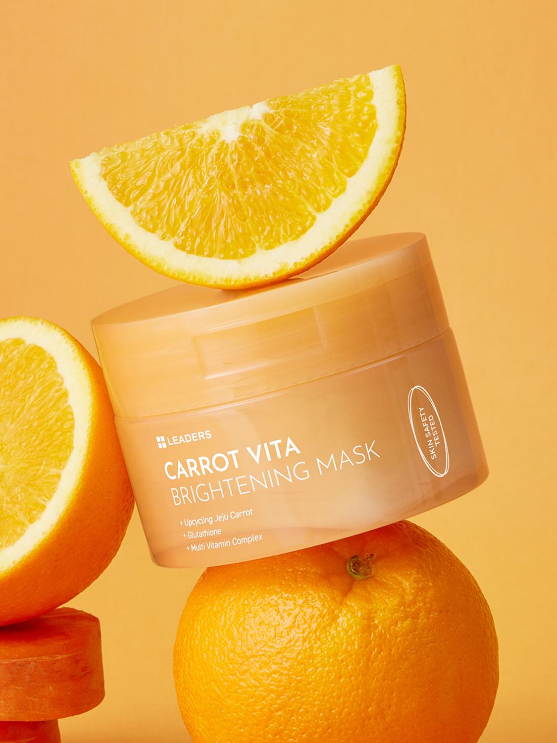 Leaders Carrot Vita Radiance Face Mask Pack, 14 Sheets 1ea