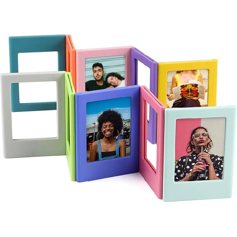 Магнитная фоторамка 12 шт. 5x7.5 см Мини-фоторамки Набор для рамки Polaroid Рамки Instax Фоторамки для холодильника Карманный размер 12 PACK