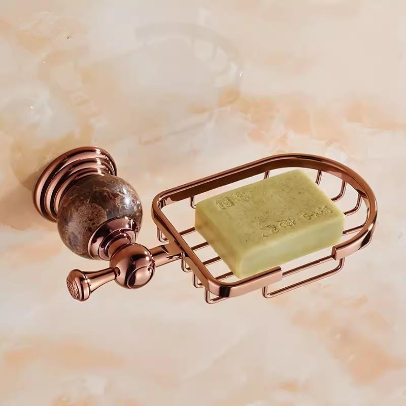 Bathroom Accessories Bath Shelf Rose Gold Paper Holder,Towel Bar,Soap Holder,Towel Rack,Glass Shelf,Hook Bathroom Hardware Brass