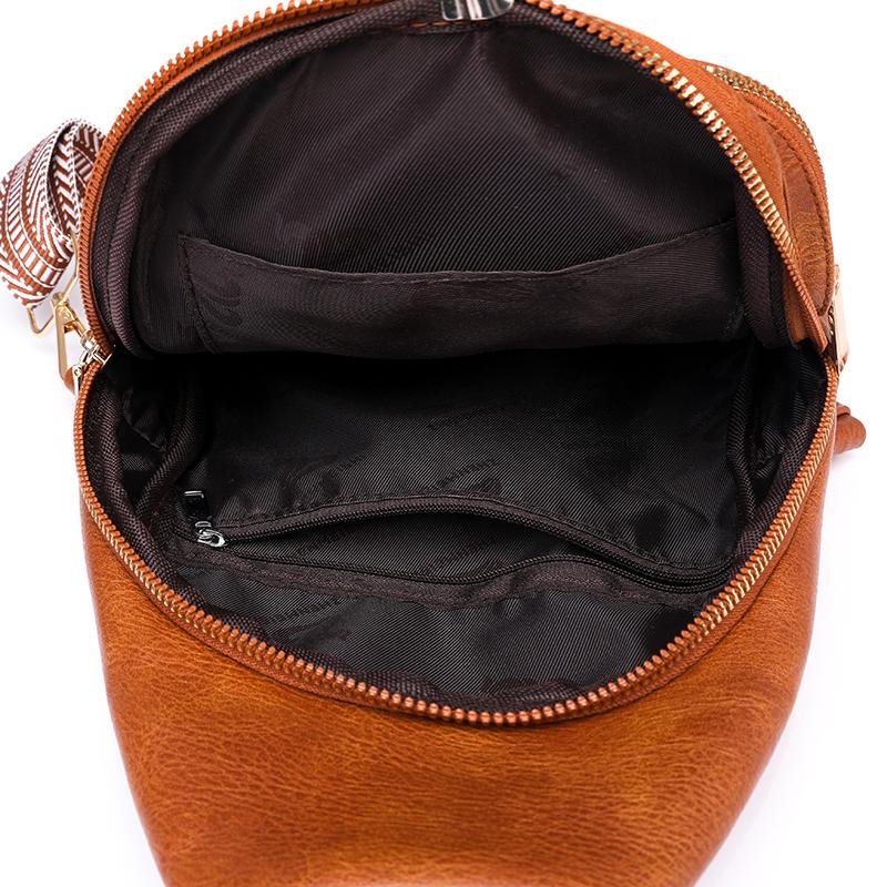 Geantă pentru piept pentru femei Geantă pentru piept geantă de umăr Geantă pentru piept de culoare uni pentru fete