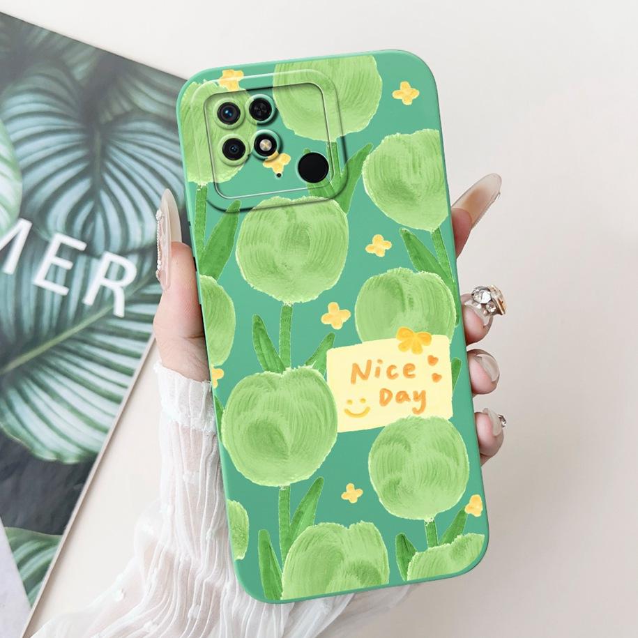 For Xiaomi Redmi 10C Case Cute Panda Rabbit Cartoon Matte Back Cover For Xiaomi Redmi 10 Power Shockproof Bumper Redmi10C Fundas