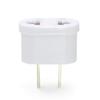 Lingzaling Domestic Conversion European Type To Japan Allows Use of Foreign Electrical Products In Set of 2 Plug, (SE/C) (A) Type, Japan, (White)