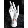 Vintage Thorn Knotted Rose Crosses Pendant Necklace Ornament Stylish Neckchain Accessories for Gothic Style Enthusiasts