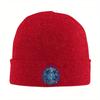 New Blue Firefighter Logo Knitted Hat Womens Unisexs Beanie Autumn Winter Hats Acrylic Fire Rescue Hip Hop Melon Cap