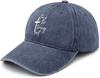This Is The Turning Point Cross Graphic Washed Baseball Cap Distressed Casual Polyester Hat for Adults