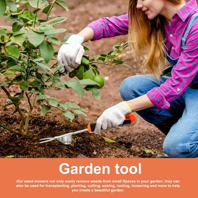 Manual Weeders Hand Weeder With Rubber Handle Gardening Accessories Root Weeding Fork Grass Extractor Tool For Digging And