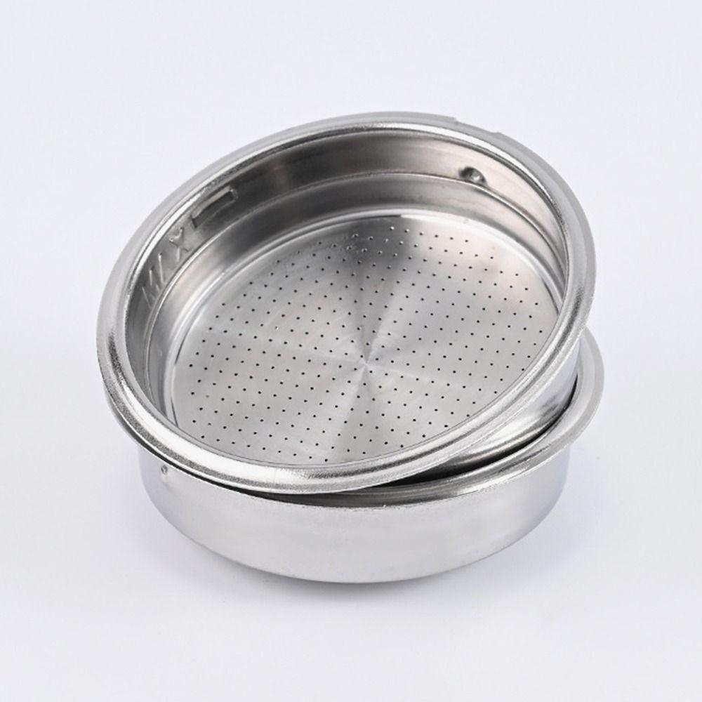 1 Stück 1 Tasse 2 Tassen Kaffeefilterkorb Druck 51/58mm Sauberer Korb 304 Edelstahl Einlagiger Kaffeemaschinenfilter