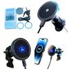 Efficient 25W 15W Wireless Magnetic Charger Strong Car Phone Mount Holder with Anti-Slip Metal Pad High Quality Car Equipment