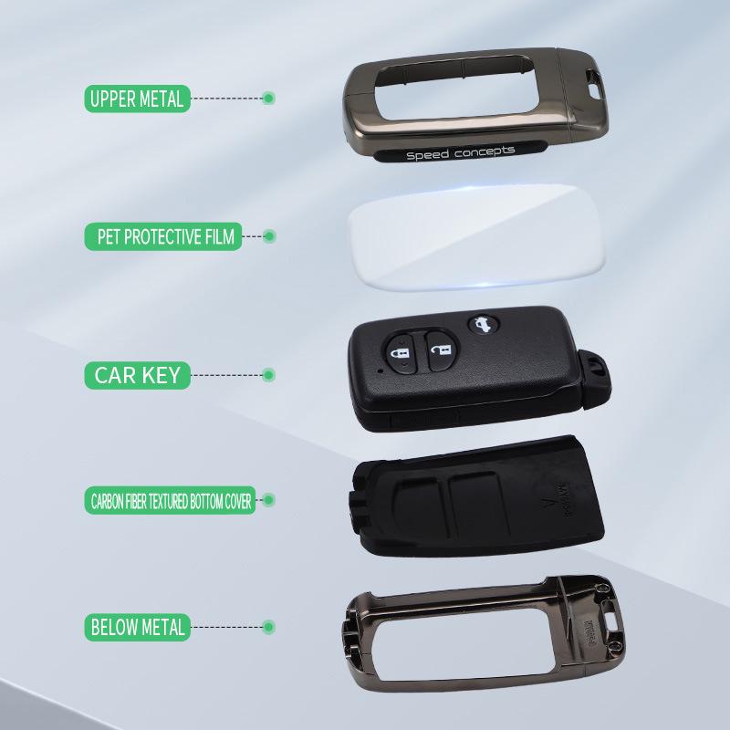 Key Case for 11th/12th/13th Gen Toyota Crown, Prado, Reiz, Camry 09, and Highlander