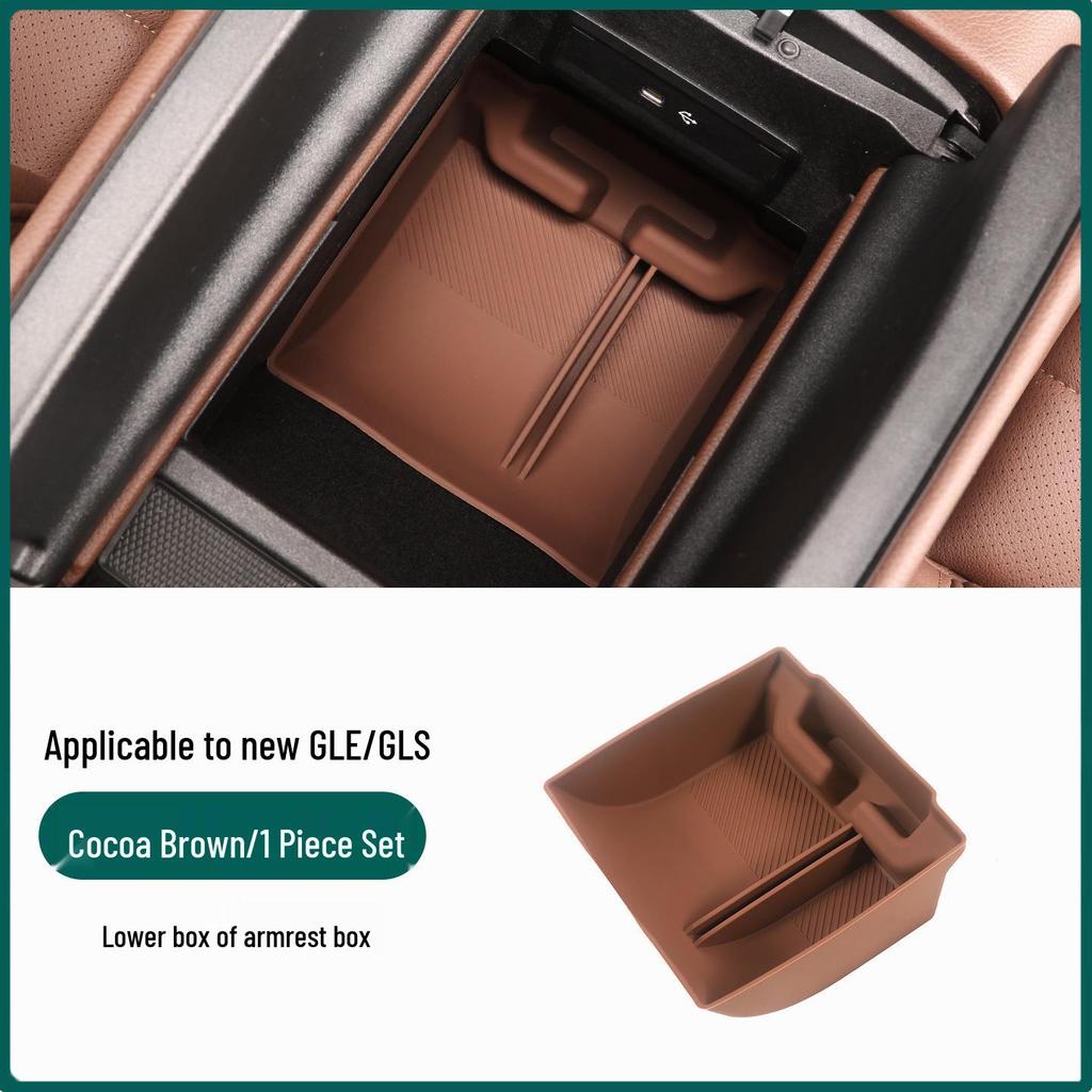 Silicone Storage Box for Mercedes GLE/GLS Center Console & Armrest
