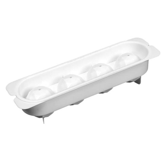 Ice Cube Mold Stacked Design High Space Utilization Food-Grade Silicone Easy Release Large Spherical Ice Tray Slow Melting Cocktail Ice Maker