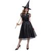 Elegant Witch Costume For Women With Mystical Polyester Fabric In Size M L Xl
