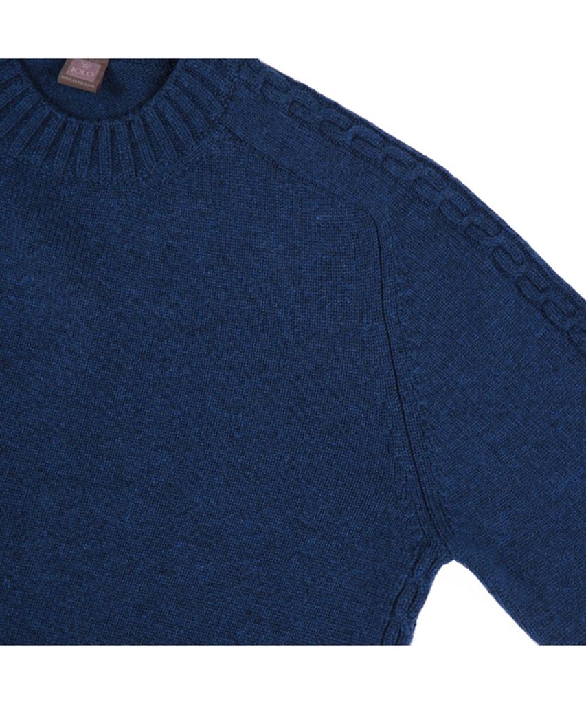IOLO Cable Crew Neck_Blue