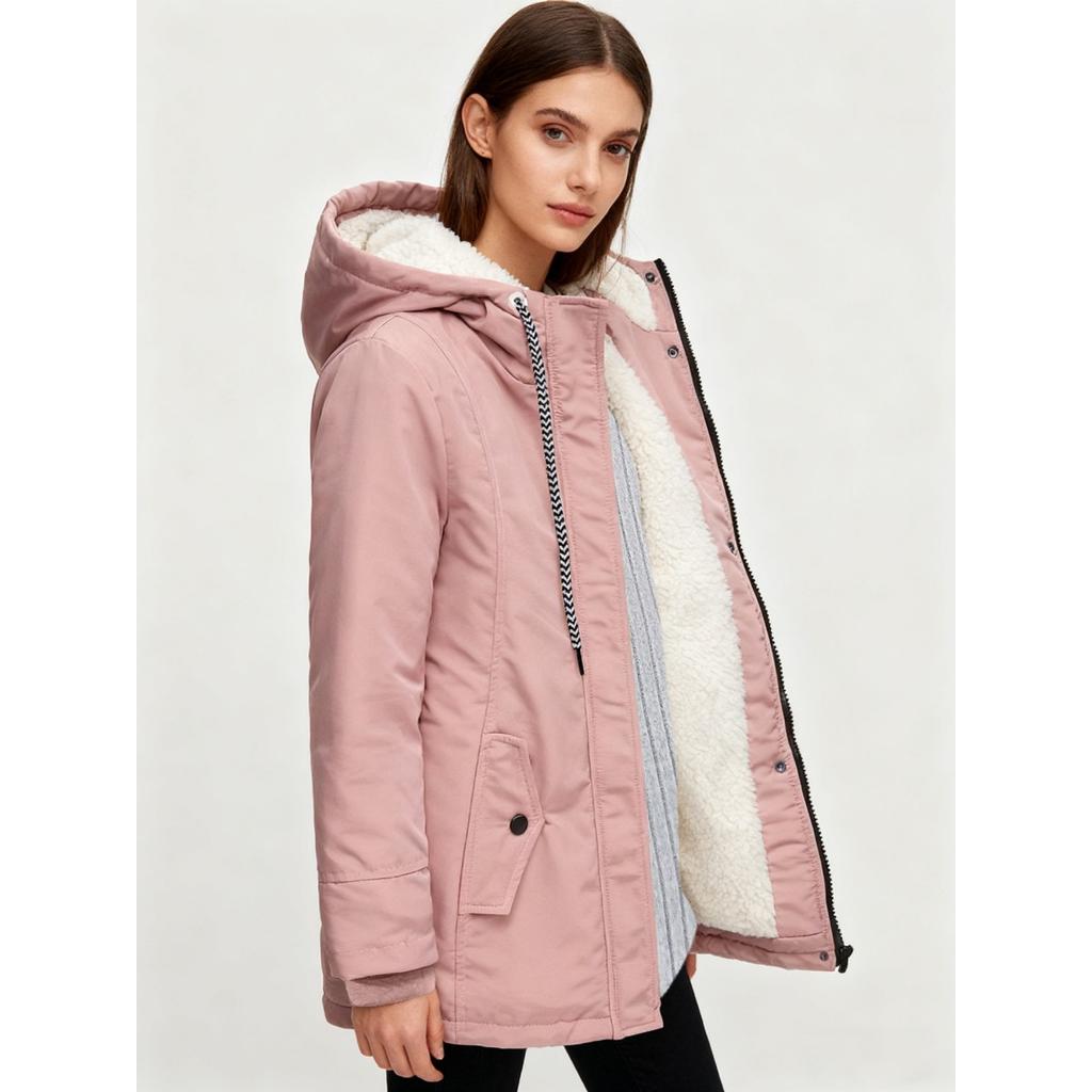 Autumn Winter Fleece Lined Hooded Jacket Waterproof Top for Men Women, Hot Popular Casual Outerwear