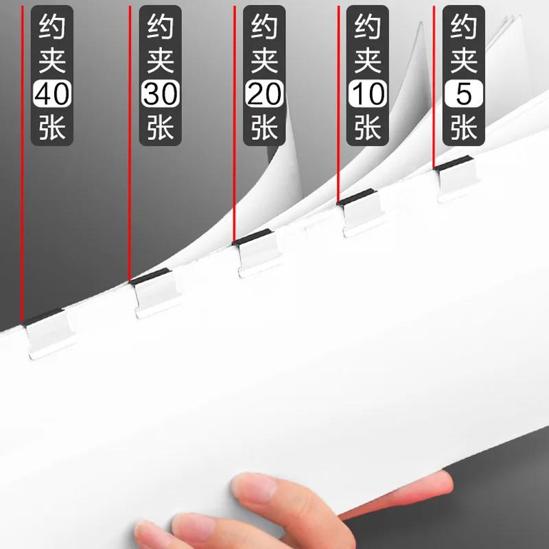 Wiederverwendbare Metall-Druckklammer, Heftklammerentferner, Papierfixierung, Organisation, Hefter, Druckklemme, Papierbindedatei, Büromaterial