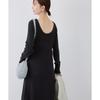 ROPE PICNIC Lamellibe Knit Black Size 38 Dress, (01),