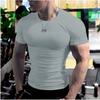Mens Plain Short Sleeve Slim Fit T Shirt Custom Print For Gym Workout