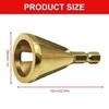 2Pcs Deburring External Chamfering Tool External Drill Steel Burr Removal Bit Quickly Repair Damaged Bolt Screw