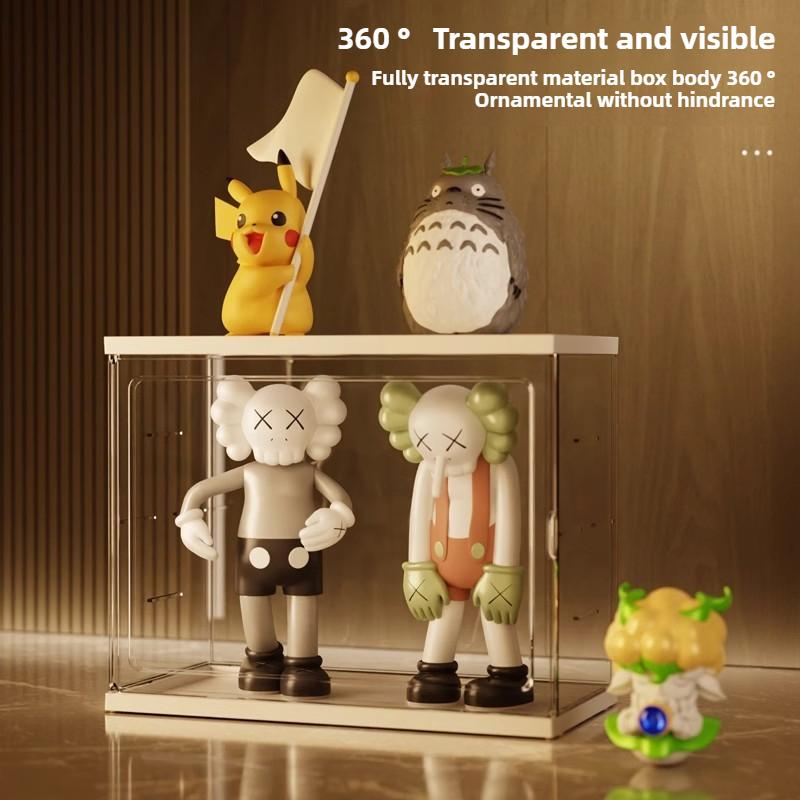 Handiwork display box large capacity transparent pendulum cabinet acrylic bubble mart blind box display rack Lego storage box