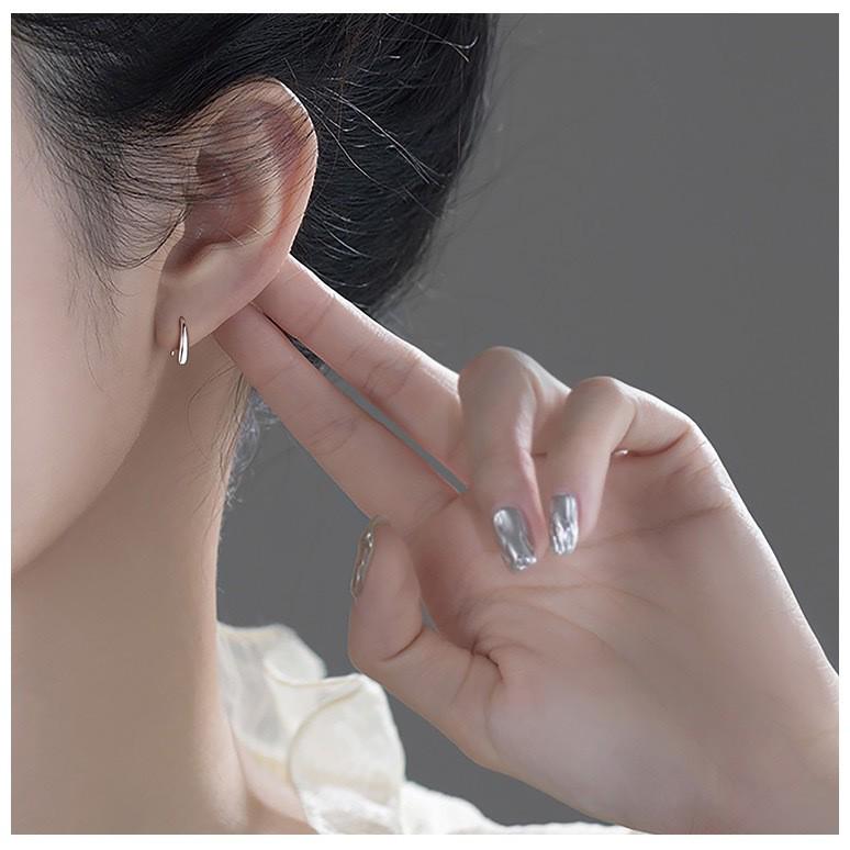 Niche Minimalist Water Drop Stud Earrings - Japanese & Korean Summer Style