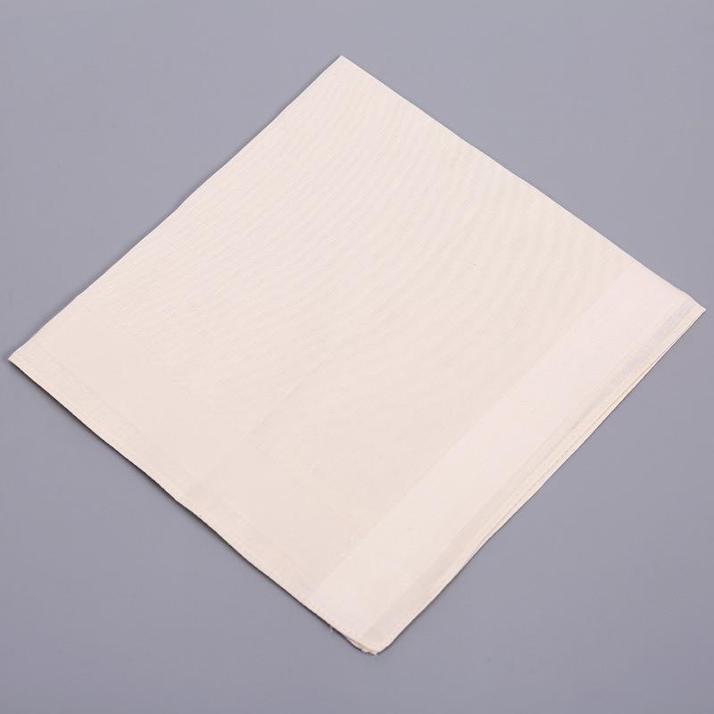 3Pcs 40x40cm Solid Color Plain Women Handkerchiefs Pocket Hankies Soft Cotton Sweat Square Towels Tea Party Favors