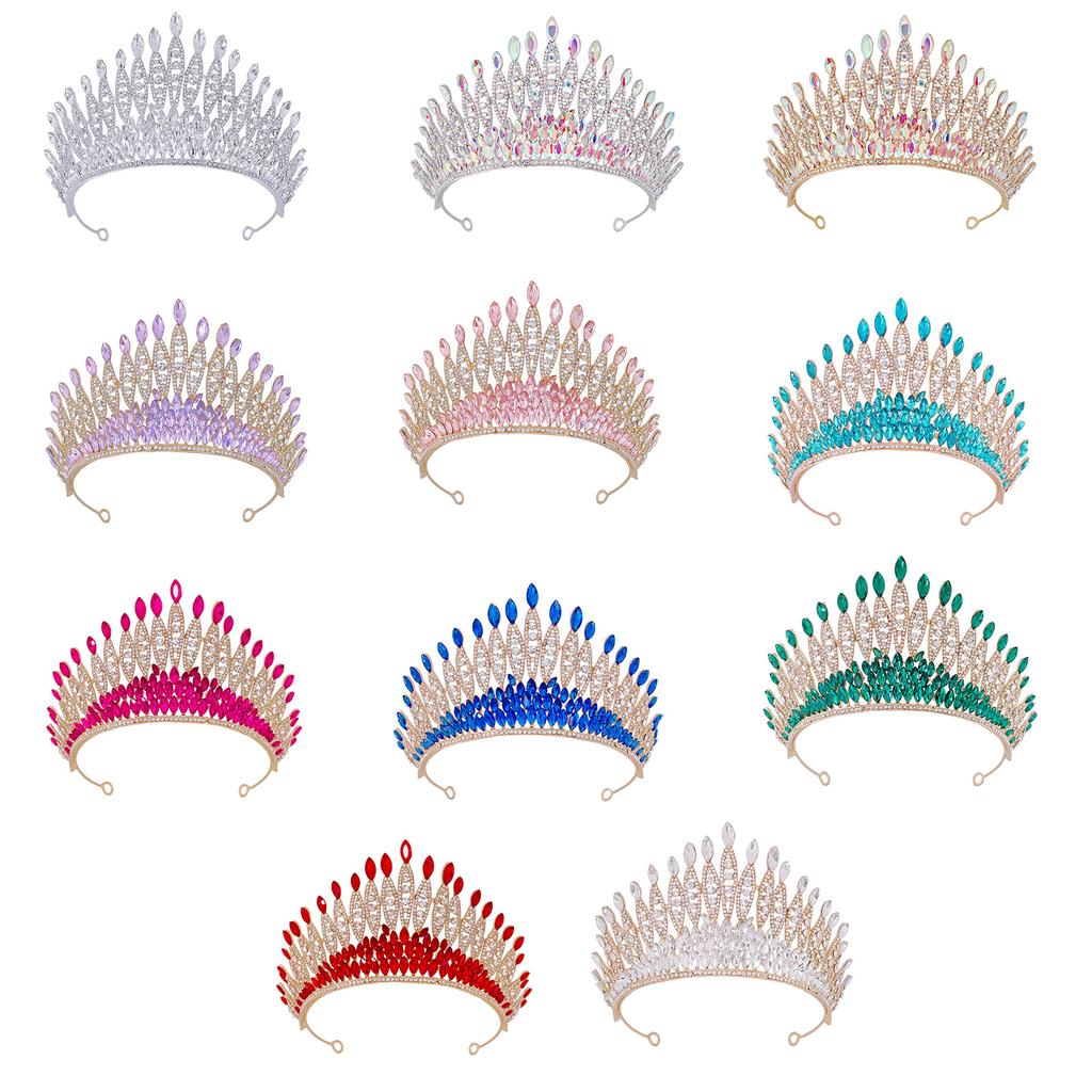 Elegant Bridal Tiara with Rhinestones Adjustable Crown for Wedding and Pageants Elegant Hairpiece Hair Accessories
