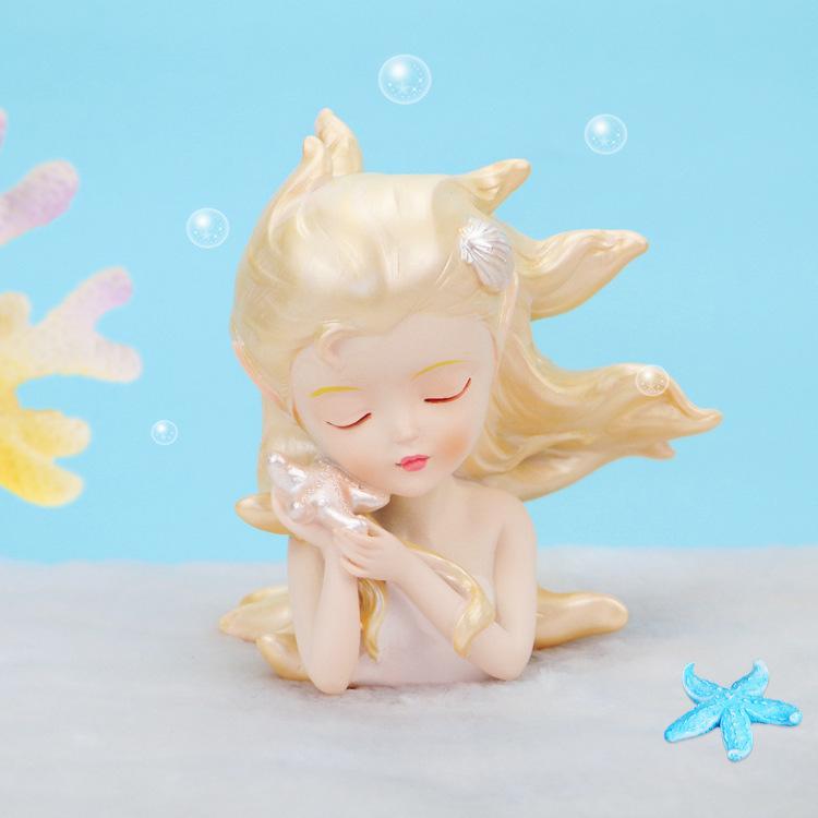 Mermaid Princess Cake Topper for Kids' First Birthday Party