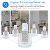 Bisofice Expandable Cordless Phone System with 3 Lines Display Caller ID Support 5 Handsets Connection 50 Phone Book
